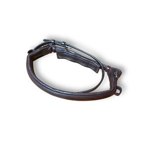 English Bridal Flash Noseband Cavesson Truly Canadian leather Dark brown